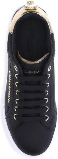 Dolce & Gabbana Portofino Leren Sneakers met Monogram