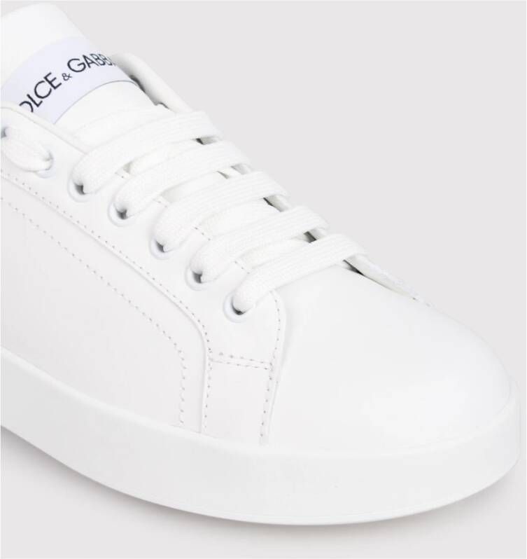 Dolce & Gabbana Logo-Patch Portofino Sneakers White Dames