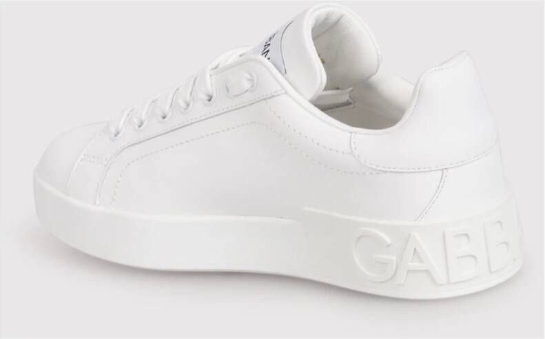 Dolce & Gabbana Logo-Patch Portofino Sneakers White Dames
