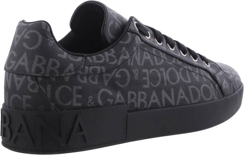 Dolce & Gabbana Portofino Low-Top Sneakers Zwart Heren