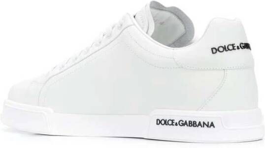 Dolce & Gabbana Witte Portofino Nappa Sneakers White Heren