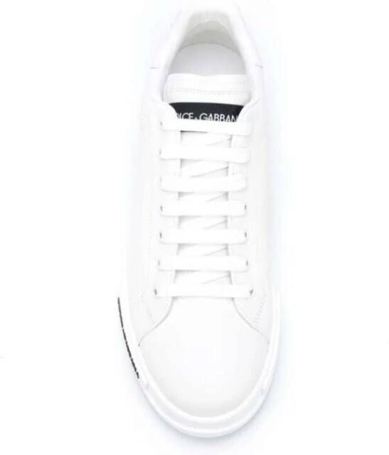 Dolce & Gabbana Portofino Nappa Sneakers White Heren