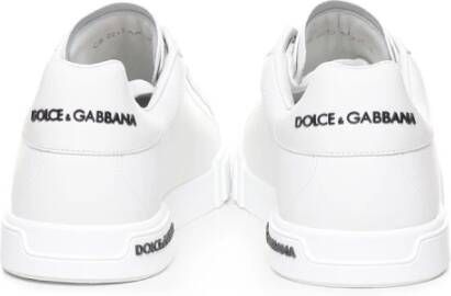 Dolce & Gabbana Portofino Nappa Sneakers White Heren