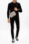 Dolce & Gabbana Portofino Leren Sneakers met Contrasterende Inzet Black Heren - Thumbnail 3