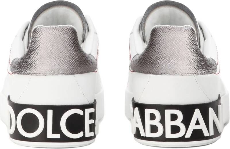 Dolce & Gabbana Portofino Sneakers Italiaanse Leren Schoenen White Dames
