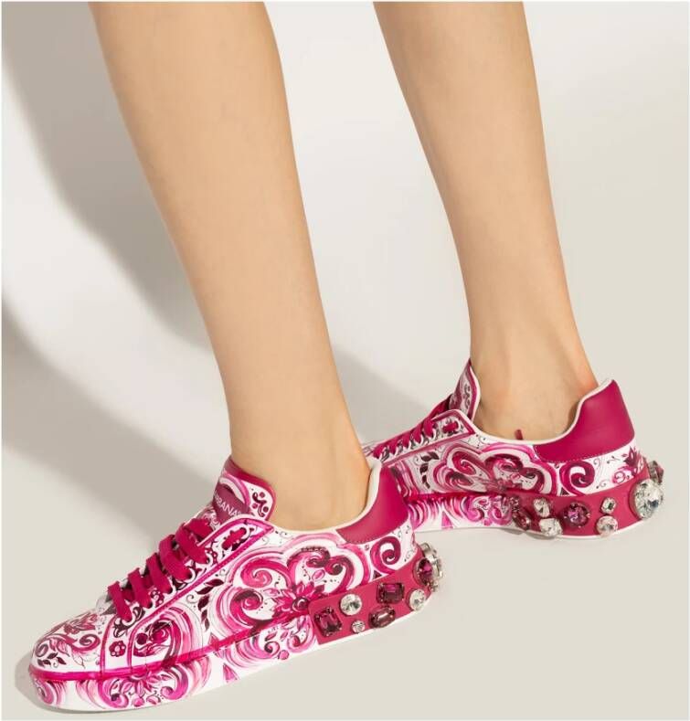Dolce & Gabbana Portofino sneakers Roze Dames