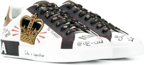 Dolce & Gabbana Portofino Sneakers White Heren