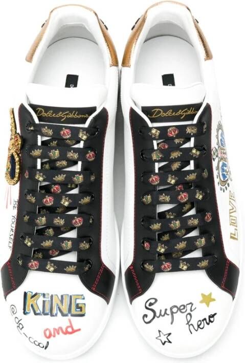 Dolce & Gabbana Portofino Sneakers White Heren