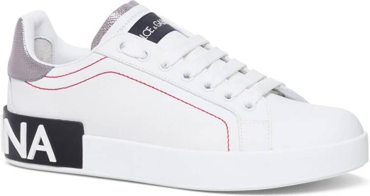 Dolce & Gabbana Portofino Sneakers Wit Dames