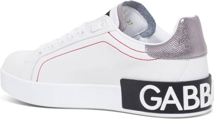 Dolce & Gabbana Portofino Sneakers Wit Dames