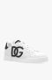 Dolce & Gabbana Witte Leren Sneakers Ronde Neus Vetersluiting White Dames - Thumbnail 9