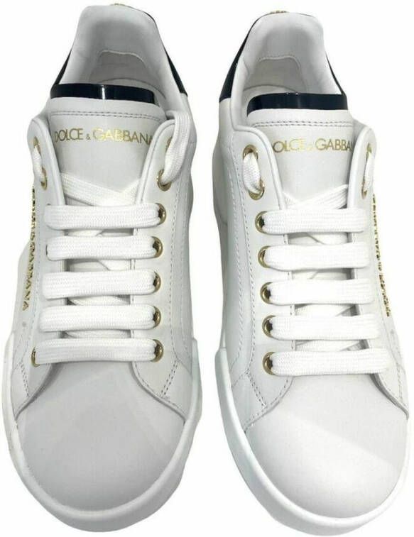 Dolce & Gabbana Portofino leren sneakers Wit - Foto 14