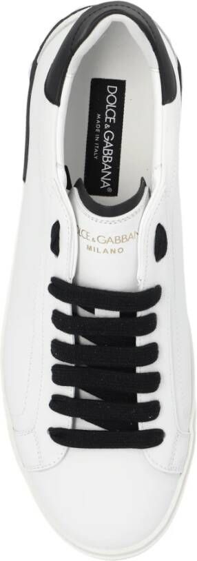 Dolce & Gabbana Portofino sneakers Wit Heren