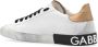 Dolce & Gabbana Witte en Goudkleurige Portofino Lage Sneakers White Heren - Thumbnail 8