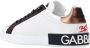 Dolce & Gabbana Portofino sneakers in printed nappa calfskin with patch Wit Heren - Thumbnail 10