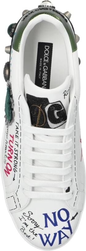 Dolce & Gabbana Portofino sportschoenen met applicaties
