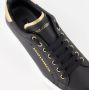 Dolce & Gabbana Portofino Sneakers van Zwart Leer met Logo Parel Black Dames - Thumbnail 13