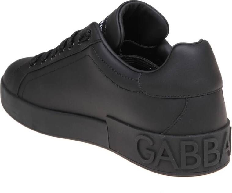 Dolce & Gabbana Portofino Zwarte Sneakers Black Heren