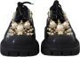 Dolce & Gabbana Prachtige Zwarte Trekking Derby met Gouden Studs Black Dames - Thumbnail 31