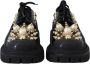 Dolce & Gabbana Prachtige Zwarte Trekking Derby met Gouden Studs Black Dames - Thumbnail 33