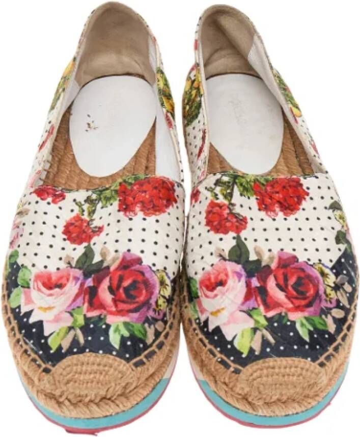 Dolce & Gabbana Pre-owned Canvas flats Multicolor Dames