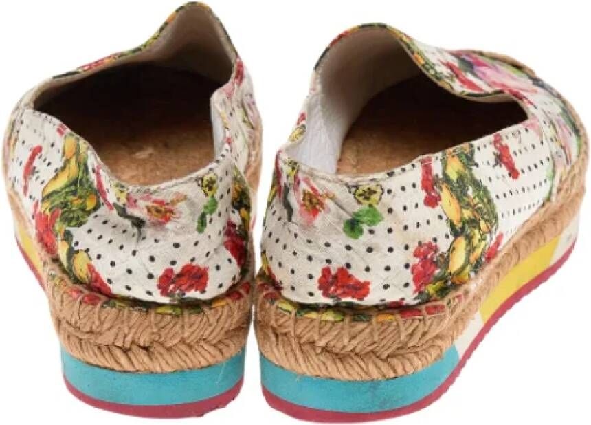 Dolce & Gabbana Pre-owned Canvas flats Multicolor Dames