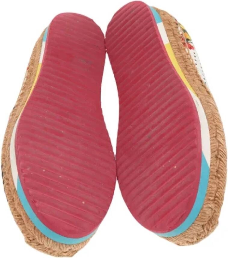 Dolce & Gabbana Pre-owned Canvas flats Multicolor Dames