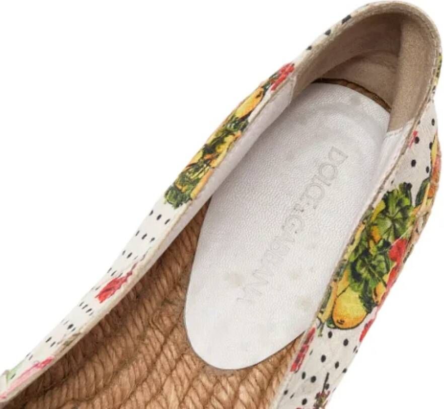 Dolce & Gabbana Pre-owned Canvas flats Multicolor Dames