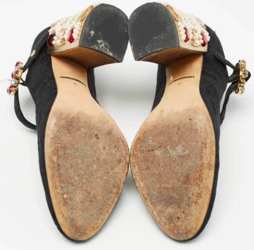 Dolce & Gabbana Pre-owned Canvas heels Black Dames