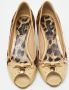 Dolce & Gabbana Pre-owned Canvas heels Brown Dames - Thumbnail 3