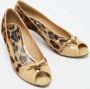 Dolce & Gabbana Pre-owned Canvas heels Brown Dames - Thumbnail 4