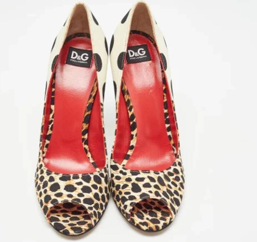 Dolce & Gabbana Pre-owned Canvas heels Multicolor Dames