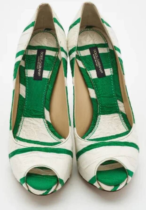 Dolce & Gabbana Pre-owned Canvas heels Multicolor Dames