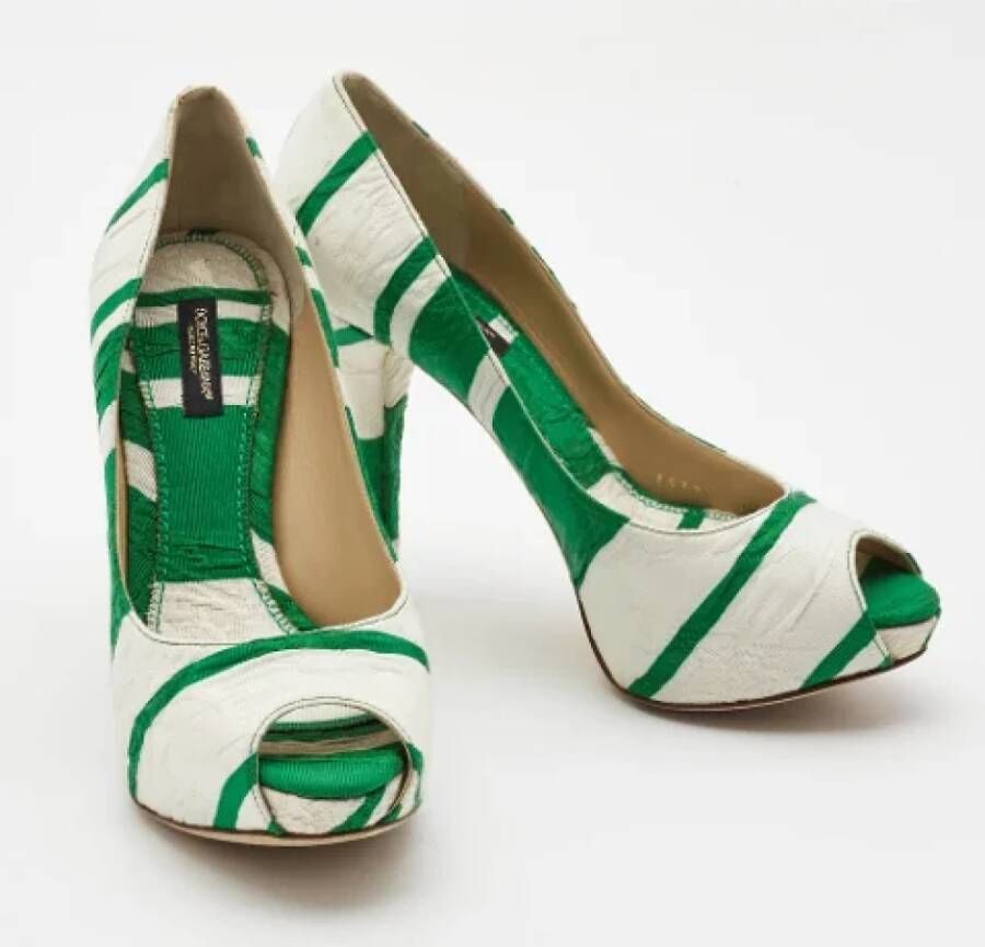 Dolce & Gabbana Pre-owned Canvas heels Multicolor Dames