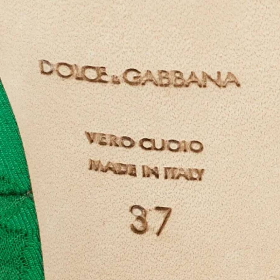 Dolce & Gabbana Pre-owned Canvas heels Multicolor Dames