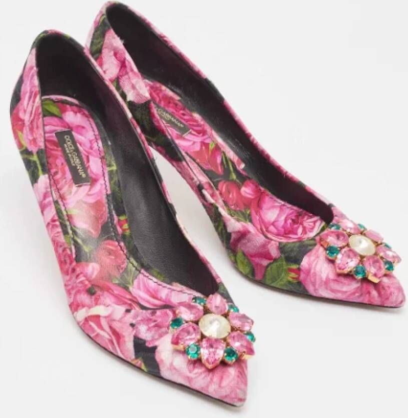 Dolce & Gabbana Pre-owned Canvas heels Pink Dames