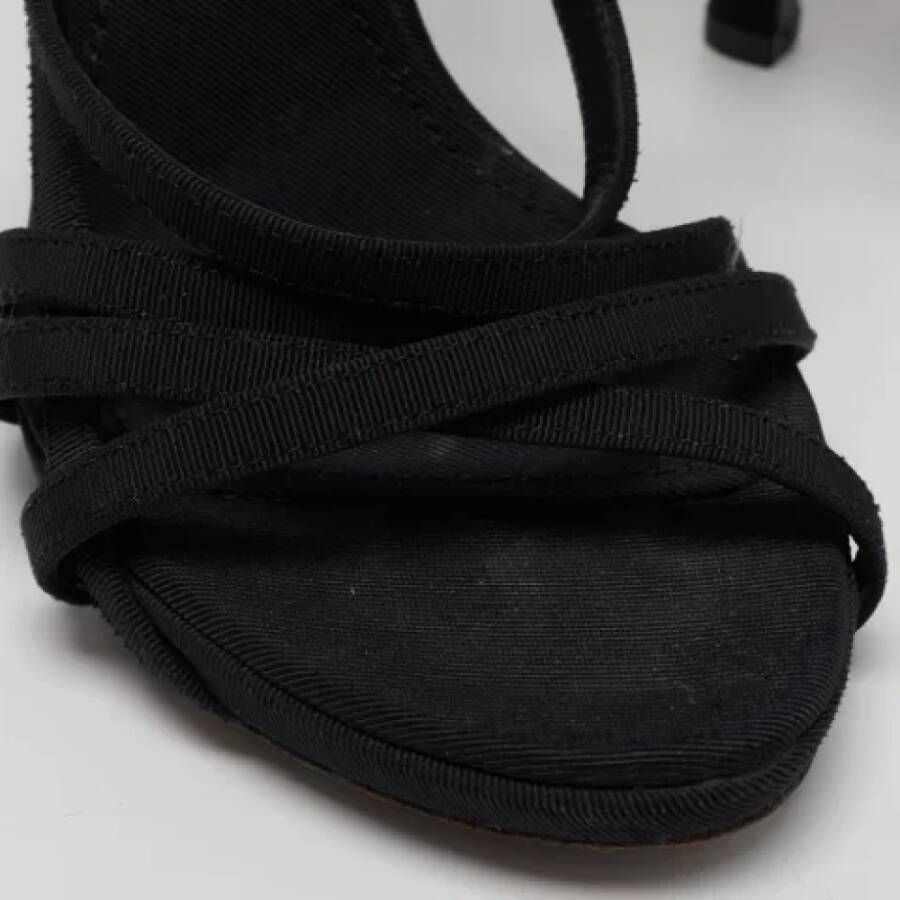 Dolce & Gabbana Pre-owned Canvas sandals Black Dames