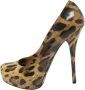 Dolce & Gabbana Pre-owned Coated canvas heels Brown Dames - Thumbnail 2