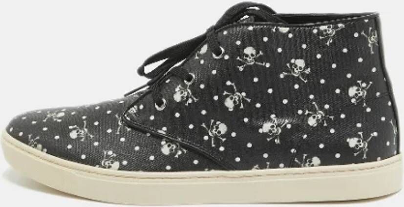 Dolce & Gabbana Pre-owned Coated canvas sneakers Black Heren