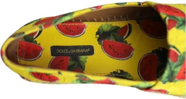 Dolce & Gabbana Pre-owned Cotton flats Multicolor Dames