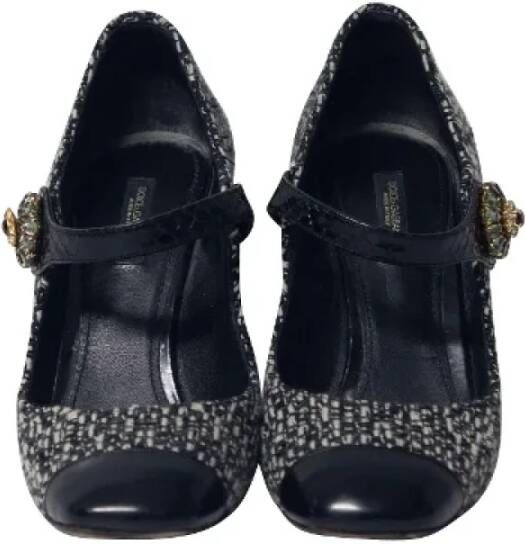 Dolce & Gabbana Pre-owned Cotton heels Black Dames
