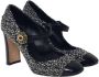 Dolce & Gabbana Pre-owned Cotton heels Black Dames - Thumbnail 3