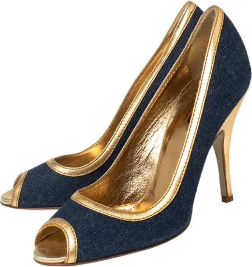 Dolce & Gabbana Pre-owned Denim heels Blue Dames