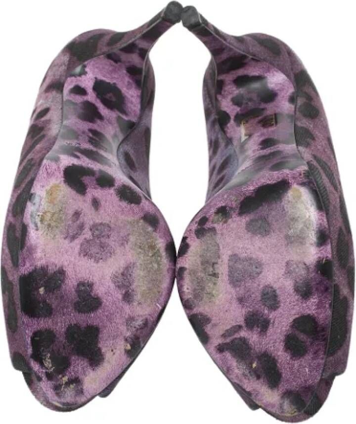 Dolce & Gabbana Pre-owned Denim heels Purple Dames