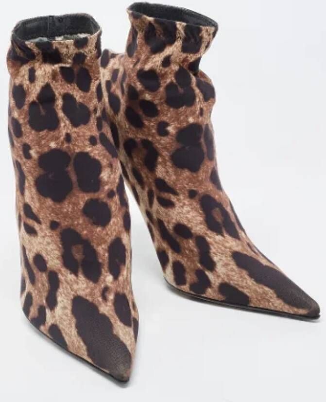 Dolce & Gabbana Pre-owned Fabric boots Brown Dames