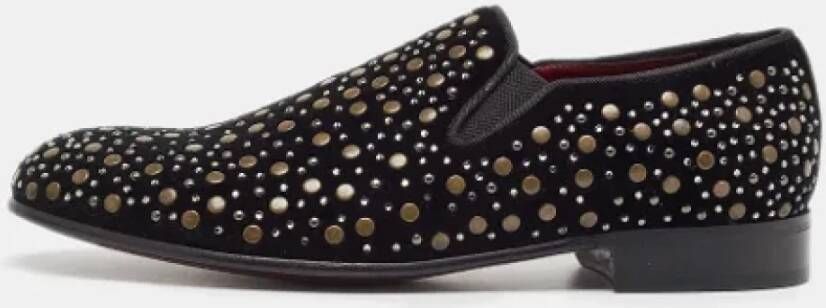 Dolce & Gabbana Pre-owned Fabric flats Black Heren