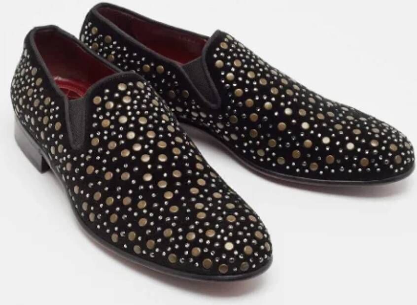 Dolce & Gabbana Pre-owned Fabric flats Black Heren