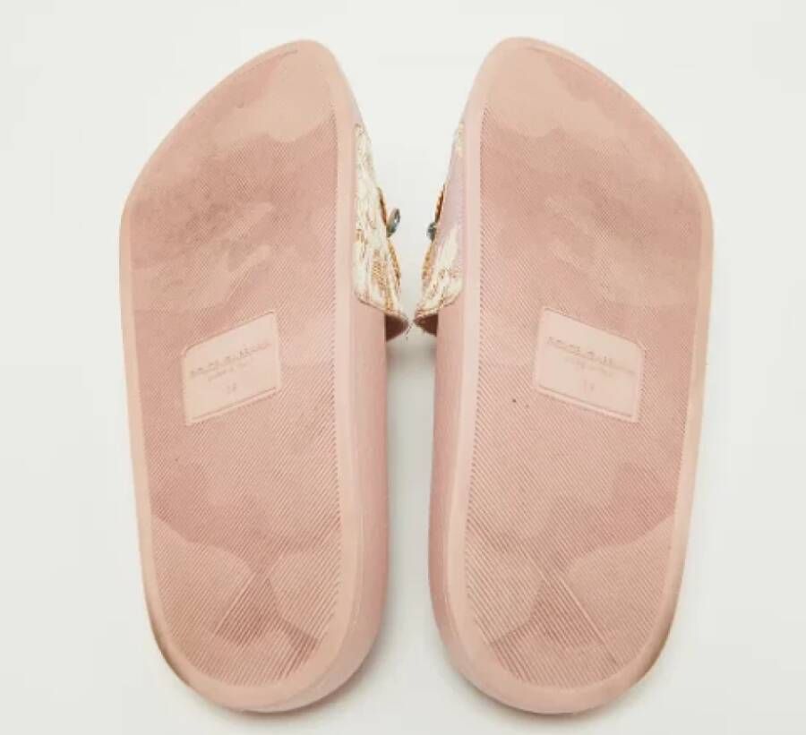 Dolce & Gabbana Pre-owned Fabric flats Pink Dames