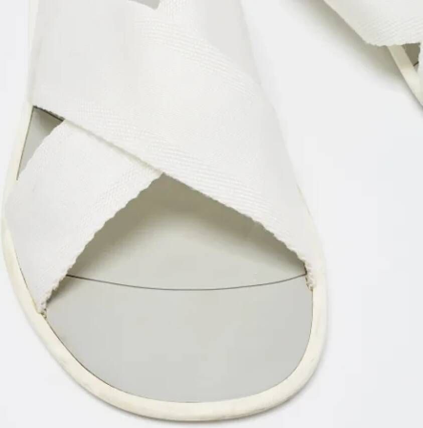 Dolce & Gabbana Pre-owned Fabric flats White Dames