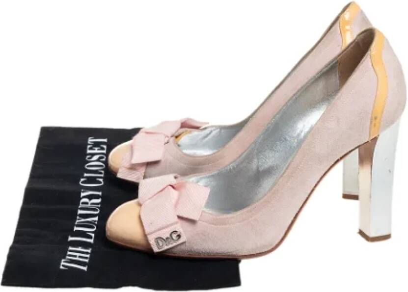 Dolce & Gabbana Pre-owned Fabric heels Beige Dames